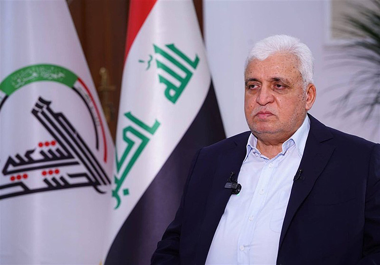 دیدار هیئت اعزامی رهبر انقلاب با رئیس حشدالشعبی در عراق