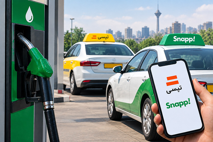 تخصیص سهمیه سوخت مازاد و دوگانه‌سوز کردن رایگان ناوگان تاکسی‌های اینترنتی