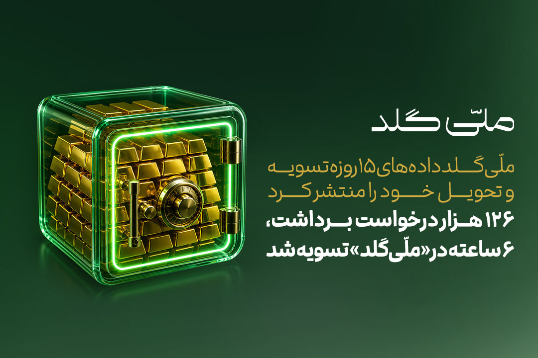 تیتر: ۱۲۶ هزار درخواست برداشت، ۶ ساعته در «ملّیگلد» تسویه شد